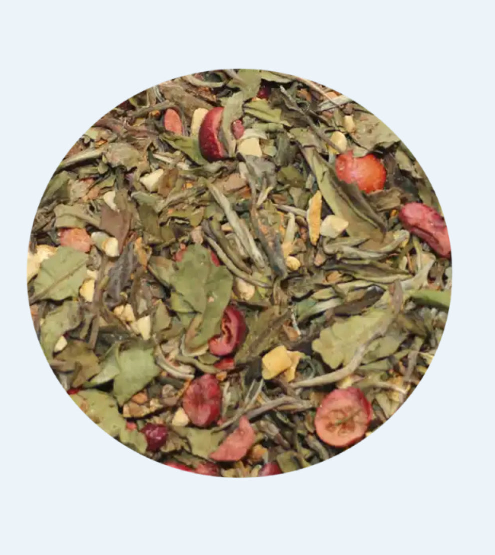 Hvid Julete - med appelsin tranebær og krydderier