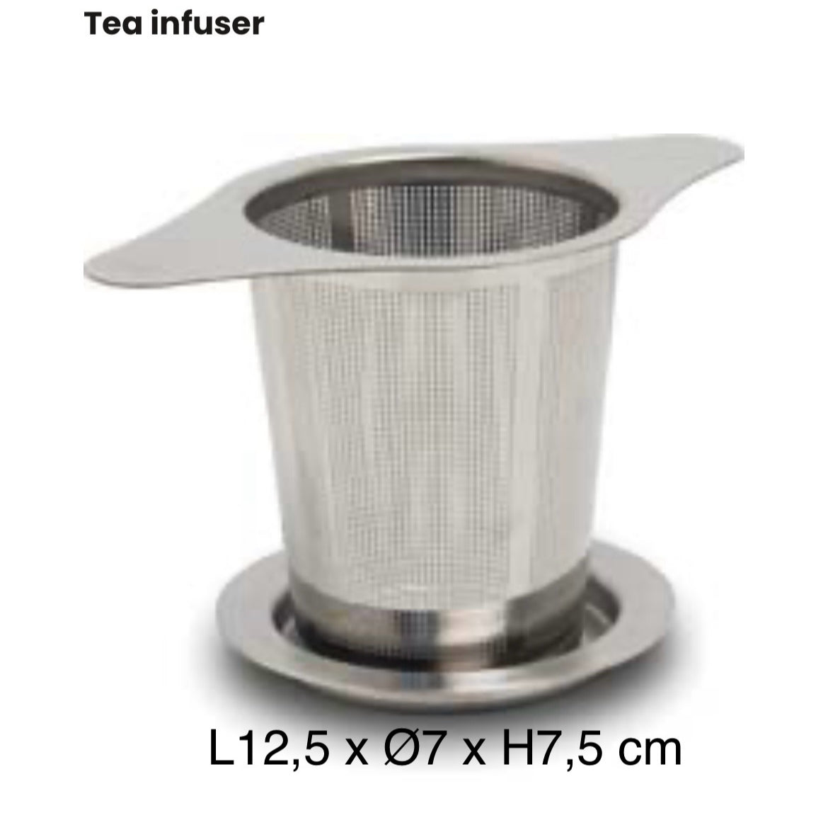 Tea infuser Stainless steel L12,5 x Ø7 x H7,5 cm
