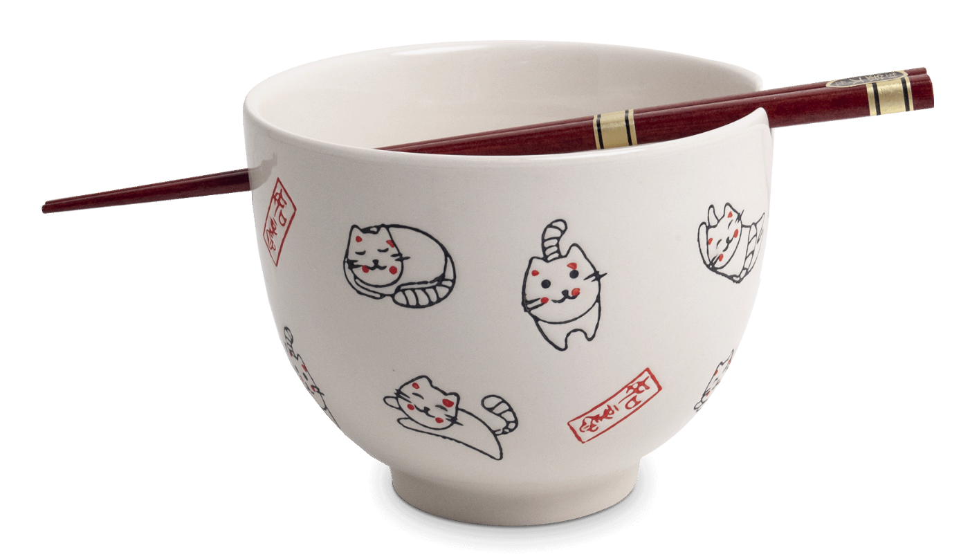 Soba bowl, Happy Cats Ø13 cm | H10 cm