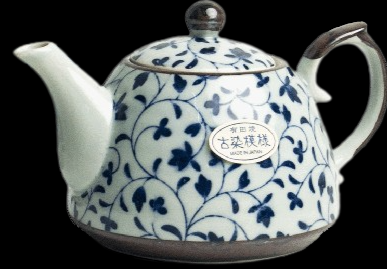 Tea set Flower pattern blue 600 ml
