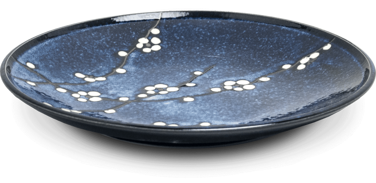 Plate Hana blue Ø22,5 cm | H3 cm