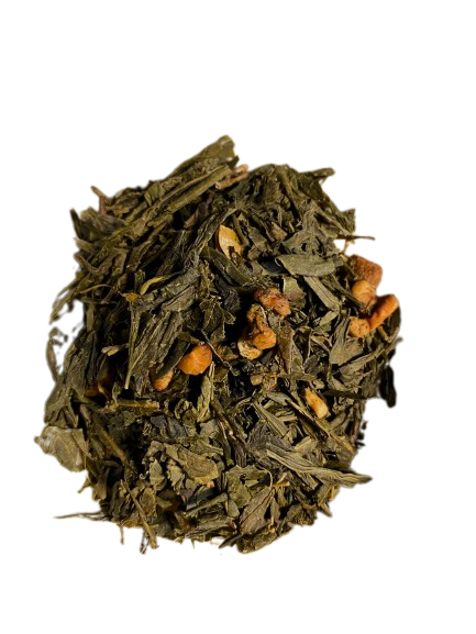 Grøn Kvæde Te med æblestykker