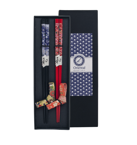 Chopstick set Flower pattern 22,5 cmm