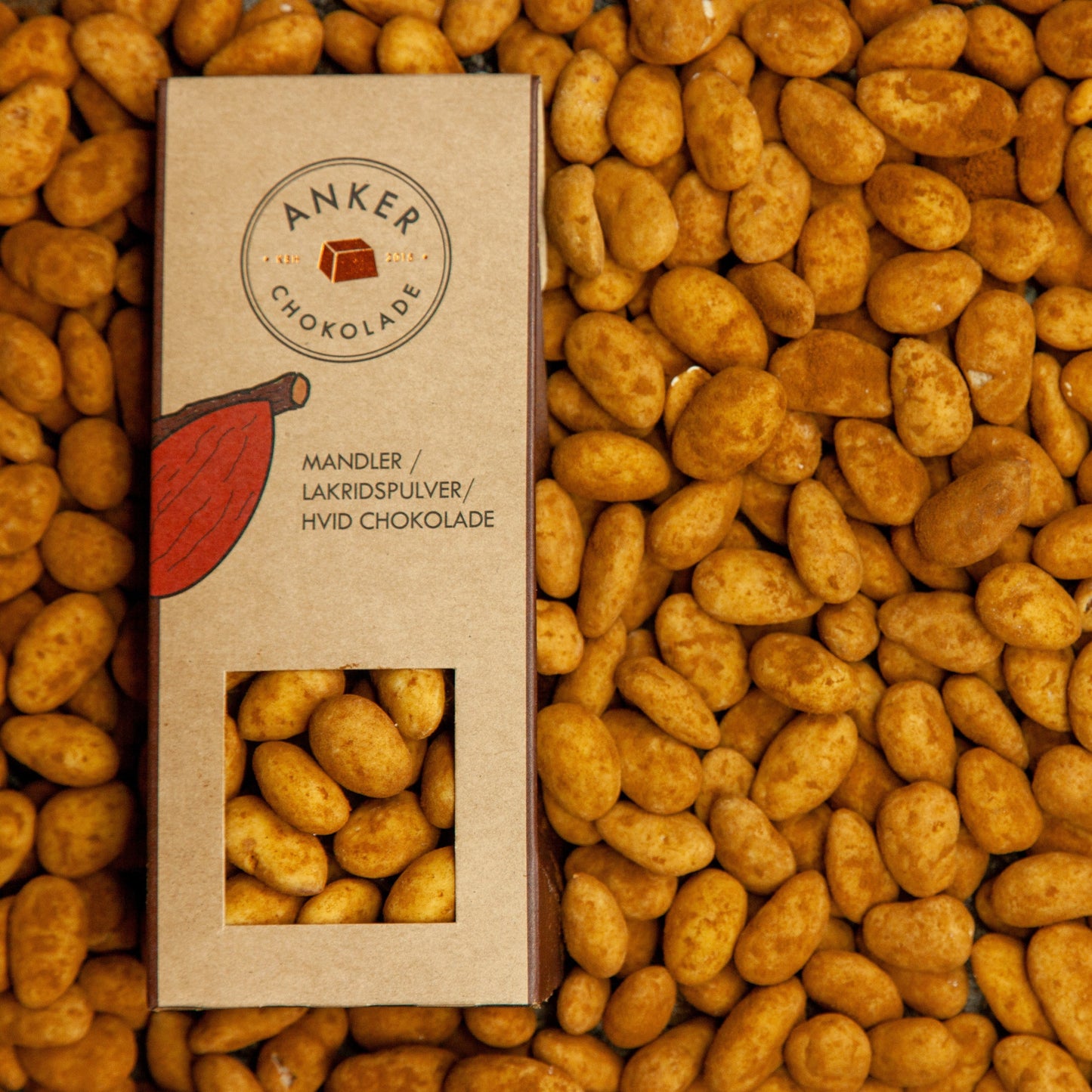 Mandler / Lakrids / Hvid Chokolade Økologisk