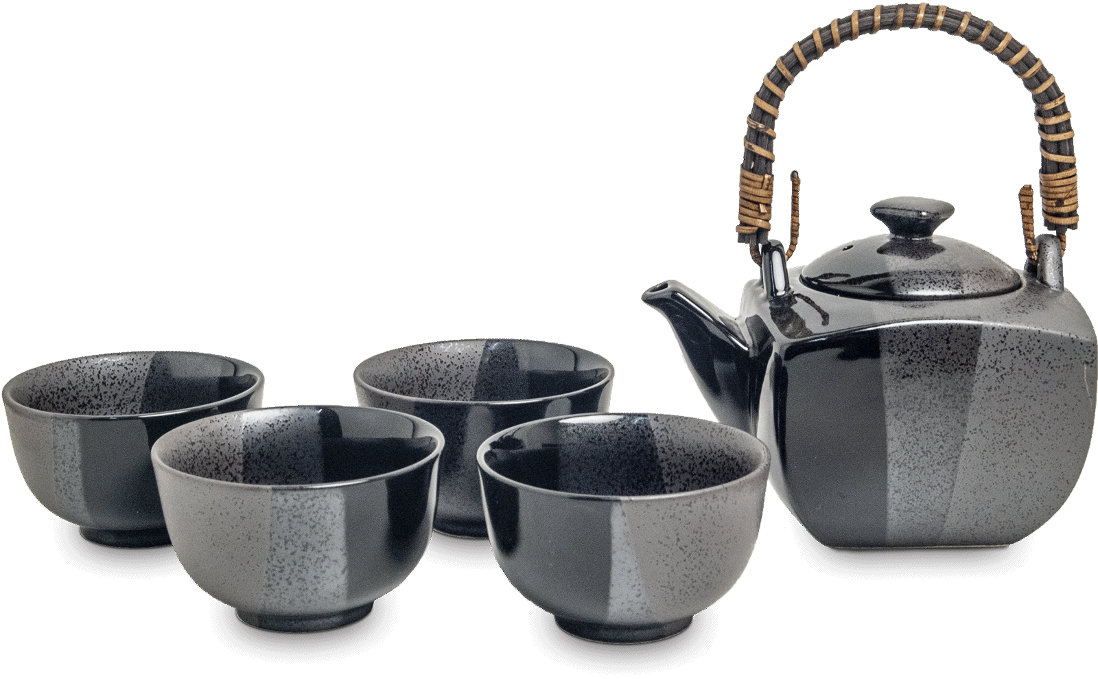 Tea set Japanese black  Ø8,5 cm | H5,2 cm | 600 ml