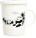 Tea mug with filter Panda Ø9,5 cm | H11 cm