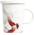 Tea mug with filter Crane  Ø9,5 cm | H11 cm