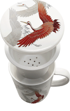 Tea mug with filter Crane  Ø9,5 cm | H11 cm