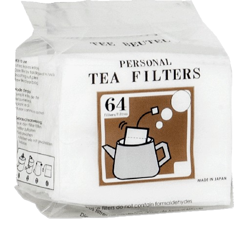 Tea filters with tag Polypropylene white fleece 7x9,5 cm | 64 pcs