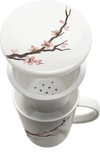 Tea mug with filter Sakura Ø9,5 cm | H11 cm